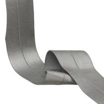 Elastique satiné pré-plié 45mm gris moyen au mètre