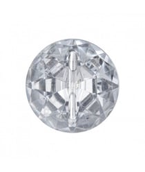 Carte de 2 boutons Imitation Cristal 22mm - Union Knopf Transparent
