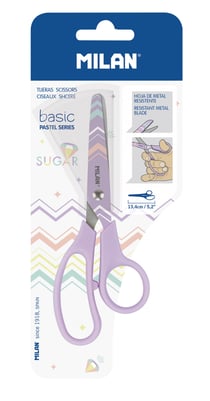 Blister ciseaux Basic série Pastel, lilas