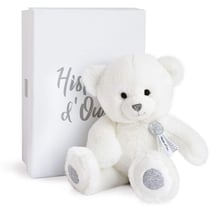 Peluche Ours Charms blanc 24 cm