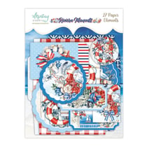 Tags éléments décoratifs en papiers scrapbooking carterie RIVIERA MOMENTS