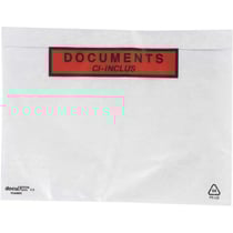 Lot de 100 pochettes documents ci-inclus format A5 - GPV