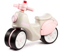 Scooter 1er âge Strada avec klaxon manuel et roues silencieuses - Crème et Rose - Dès 12 mois - 100% Fabriqué en France - FALK