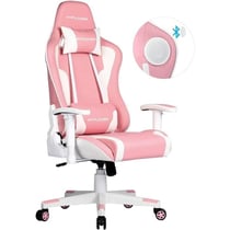 Chaise gaming ergonomique GTPLAYER Music - PU - Rose - 70 cm