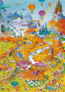 Puzzle 1000 pièces - Mordillo - Idyll by The Field - Heye