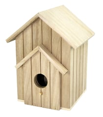 Nichoir en bois 12 x 19,5 x 12 cm