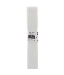 Biais de jersey en coton uni 1,5m x 20mm - Passion Rubans Blanc