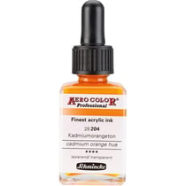 Encre acrylique - Extra-fine - Teinte orange de cadmium - 28 204 - Aéro Color Pro - Schmincke