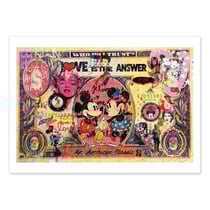 Affiche 50x70 cm - Love is the answer - Mr Pablo Costa