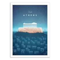 Affiche 30x40 cm - Visit Athens - Henry Rivers