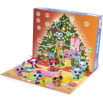 Calendrier de l'avent deluxe littlest petshop - figurines animaux, accessoires - noël - BANDAI