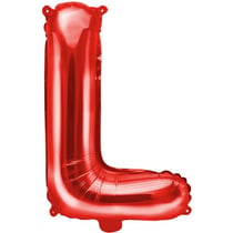 Ballon Aluminium Hélium   Lettre L Rouge   35 cm