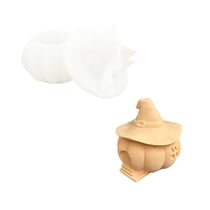 Moule en silicone 10cm x 5,9cm - Citrouille avec chapeau