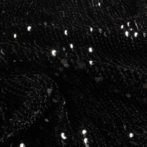 Tissu Sequins magique Luxa extensible sequins Noir sur fond Noir