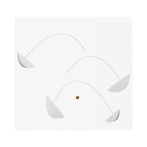 Flensted Mobiles Life & Thread 205cm blanc et or - Beige