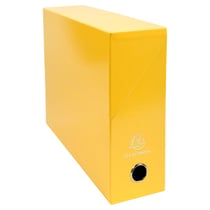 Boite transfert dos 90mm Iderama - Jaune - x 5 - Exacompta