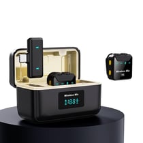 Microphone Lavalier Sans Fil Avec Boîtier De Charge Digital Pour Tous Appareils YONIS