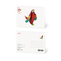 CARTE POSTALE ARA ÉCARLATE