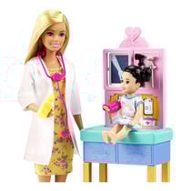 Coffret Barbie Poupée Docteur Pédiatrie - Mattel