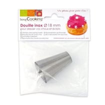2 douilles pâtisserie inox - 18 mm