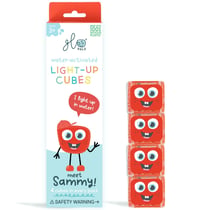 5 cubes lumineux Sammy rouge Glo Pals