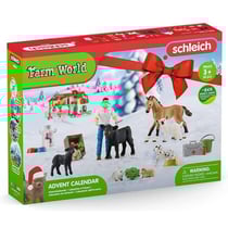 Calendrier de l'avent farm world ferme - schleich - 98643 - figurines animaux