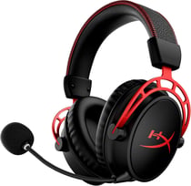 Micro-casque HYPERX Cloud Alpha Wireless - Simili cuir - Noir et rouge - 317 g