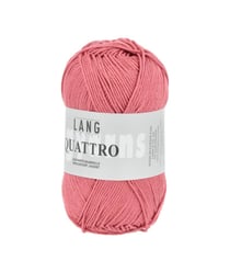 Fil à tricoter 100% coton QUATTRO - Lang Yarns 28 Rose