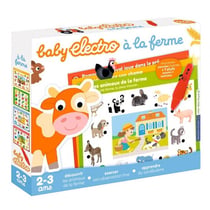 Baby electro a la ferme 2-3 ans - quiz, questions réponses - jeu educatif avec stylo - NATHAN