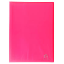 Protège-documents en polypropylène semi rigide Chromaline 80 vues - A4 - Rouge - x 12 - Exacompta