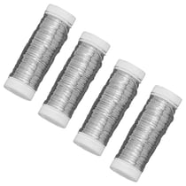 4 fils en cuivre argenté 50 m