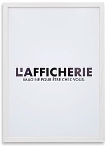 Cadre bois blanc | A3 : 29,7x42cm