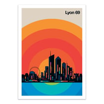 Affiche 50x70 cm - Lyon 69 - Bo Lundberg