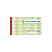 Manifold Quittances de loyer 12,5x21cm 50 feuillets tripli autocopiants - x 10 - Exacompta