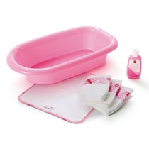 Set de bain pour poupee - baignoire et accessoires - trudi - 64228