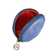 PORTE-MONNAIE ROND - CUIR Julo - 9x9x4 cm