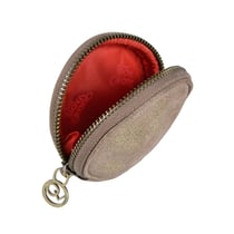 PORTE-MONNAIE ROND - CUIR Julo - 9x9x4 cm