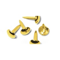 Attaches parisiennes Rond, 4+8 mm, boîte blister 75 pces, or