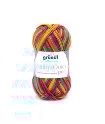 Fil de Coton à tricoter COTTON QUICK PRINT - PPSC - Gründl 205 Multicolore