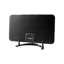Nedis Antenne TV Intérieure Plate DVB-T / T2 DAB+ FM Gain 26dB Portée 25km Noir