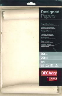 Papier thématique parchemin ancien A4 90 g 20 feuilles