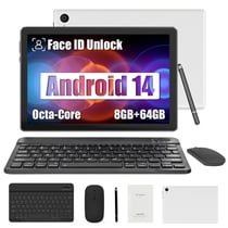 Tablette tactile KOTSREN Android 14 Blanc 10,1 pouces