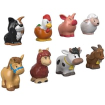 Coffret figurines - FISHER-PRICE - Little People Animaux - 8 figurines - Ferme