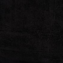 Tissu Velours côtelé lavé uni Noir - Au mètre