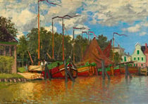 Puzzle 1000 pièces - Claude Monet - Boats at Zaandam, 1871 - Bluebird Puzzle