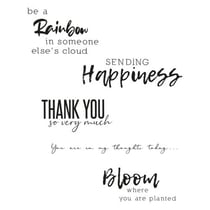Tampons transparents texte 1- Sizzix