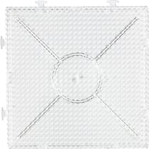 Plaque pour perles à repasser Midi - Transparent - 15 x 15 cm