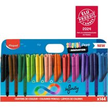 144 crayons de couleur - Assortiment - Schoolpack - School'peps Infinity - Maped