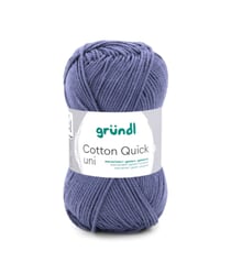 Fil à tricoter COTTON QUICK UNI - Gründl - PPSC - certifié Oeko-Tex 137 Bleu