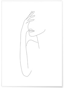 Affiche Line Art Women 2 | A3 : 29,7x42cm